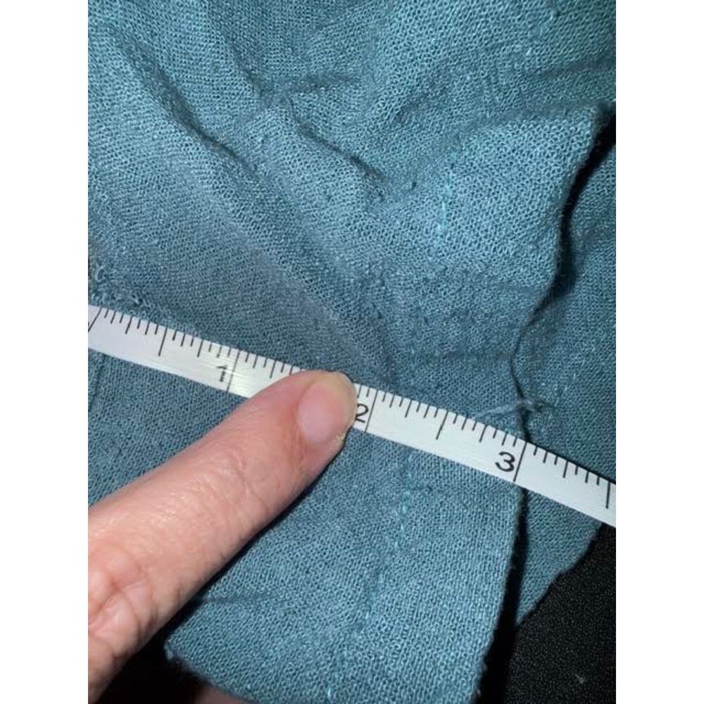 Teal Relaxed Wide-Leg Jumpsuit / Romper Shortalls –XL Coastal IndieBoho Festival - Picture 7 of 9